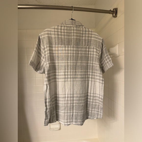 Hedge Grey Checkered Button Down - Picture 2 of 3